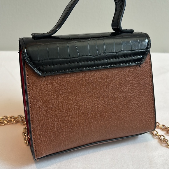 Dune London mini top flap chain strap crossbody tote - Picture 4 of 8